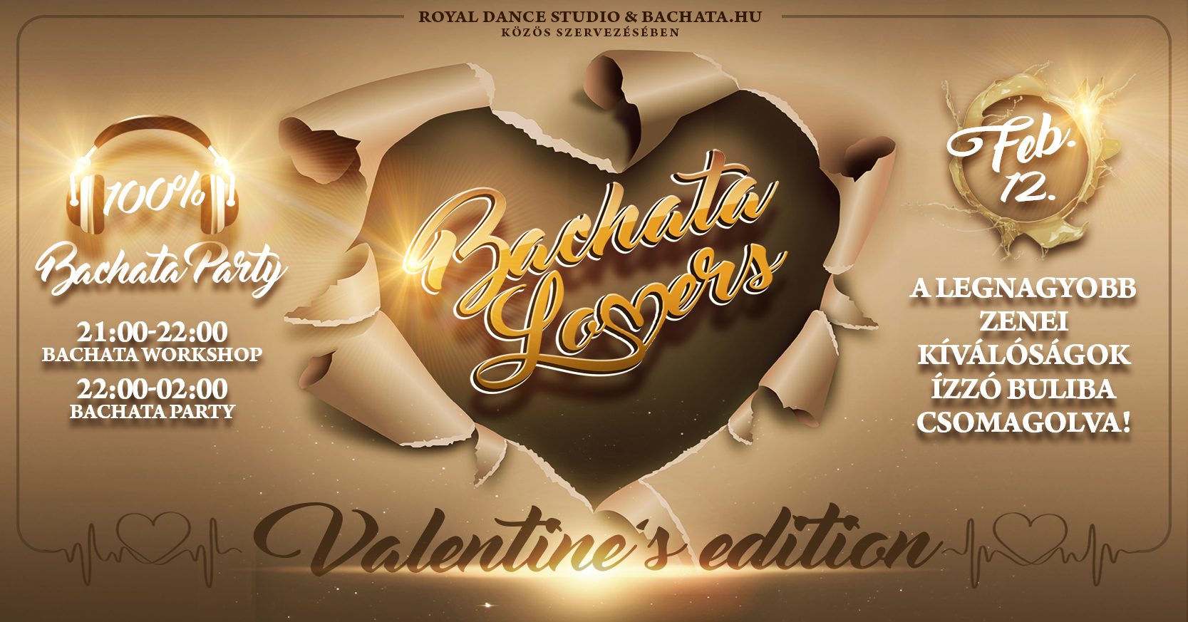 Bachata Lovers 100% Bachata Party Valentine's Edition